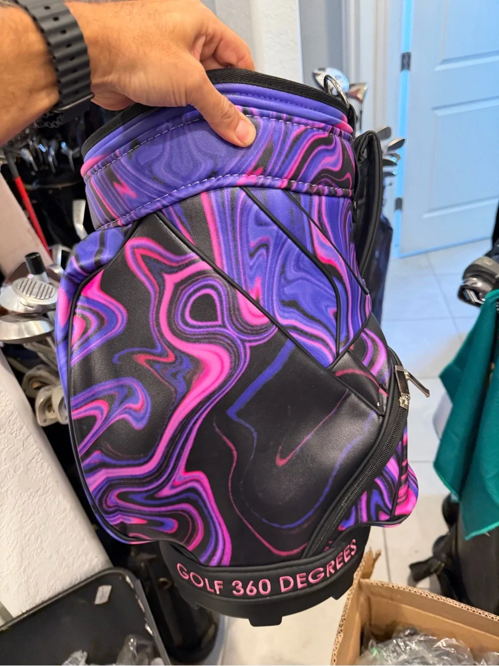Golf 360 Degree Pink & Purple den caddy Custom